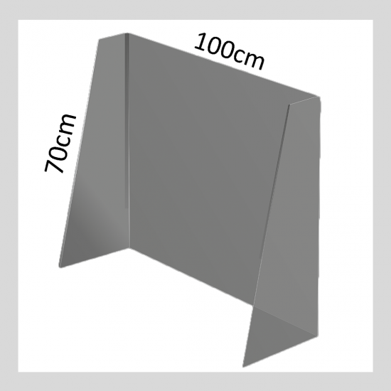 Pleksi Koruyucu Panel / Seperatör (100x70 Cm)