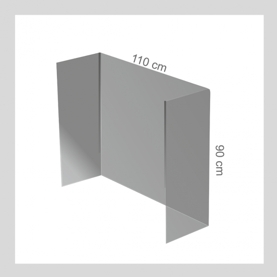 Pleksi Koruyucu Panel / Seperatör (110x90 Cm)