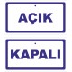 Yönlendirme Açık-Kapalı